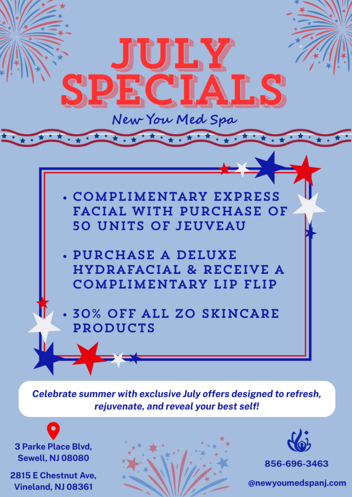 New You Med Spa July 2026 Specials