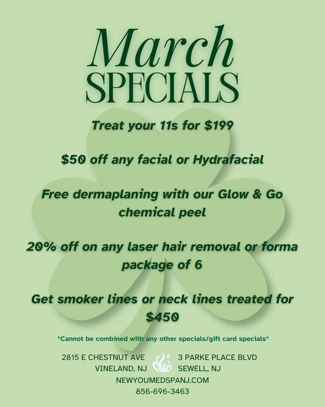 New You Med Spa Nj March Specials