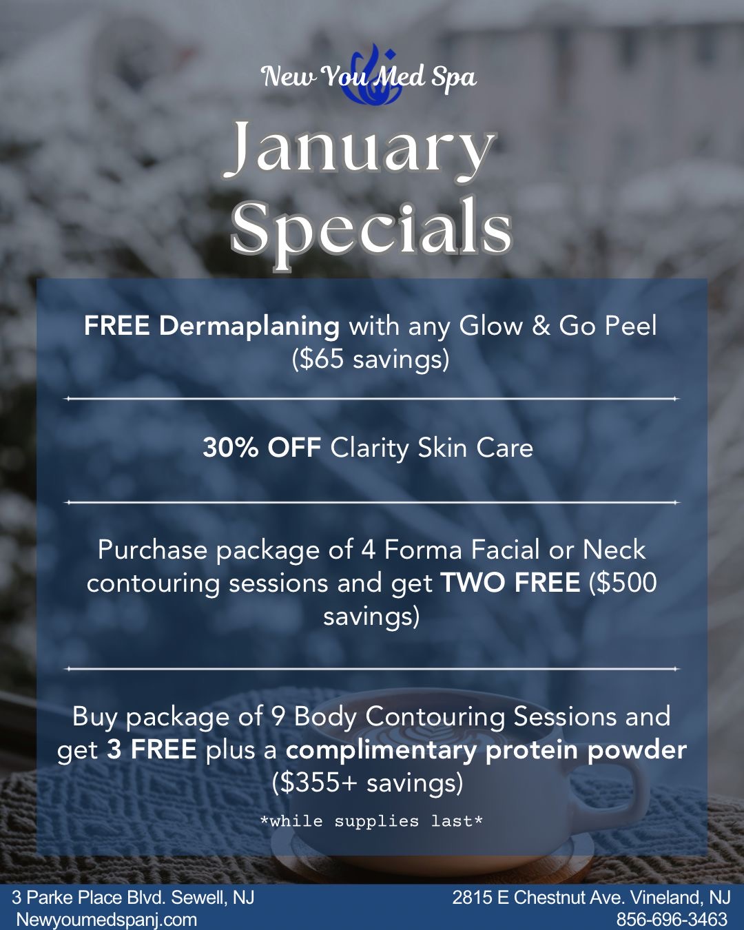 New You Med Spa January Specials