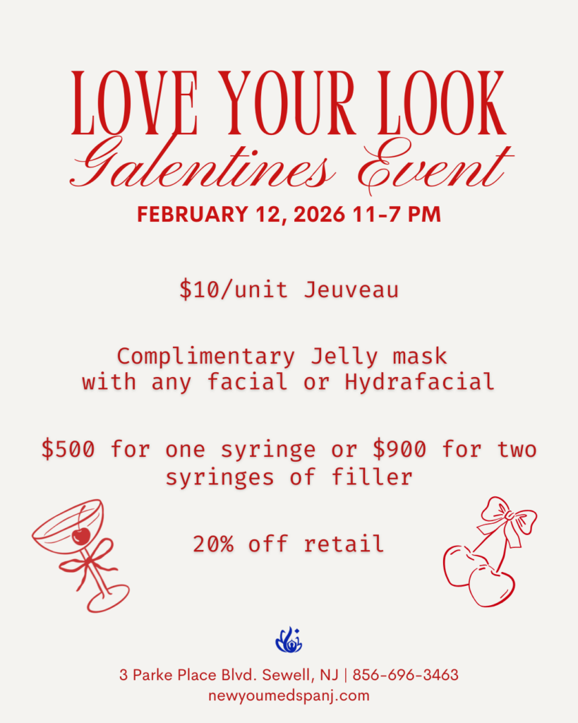 Make this Galentine’s one to remember. Join us on February 12 from 11am-7pm for our exclusive Galentines Event featuring one day only specials you don’t want to miss. Here’s what we’re offering: - $10/unit Jeuveau - $500 for one syringe of filler or $900 for two syringes - Complimentary jelly mask add on with any facial or HydraFacial - 20% off retail